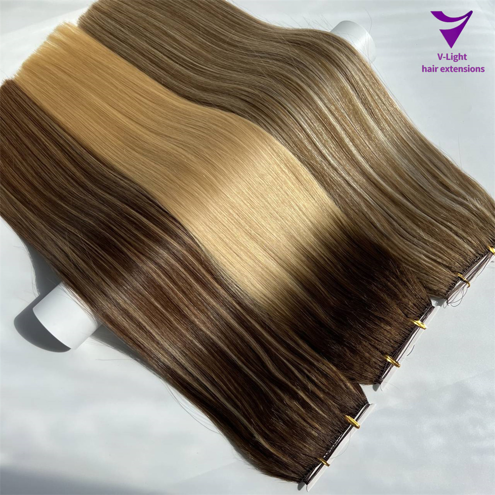 Premium Invisible Feather Weft Hair Extensions - 100% Human Hair - 商品描述 4