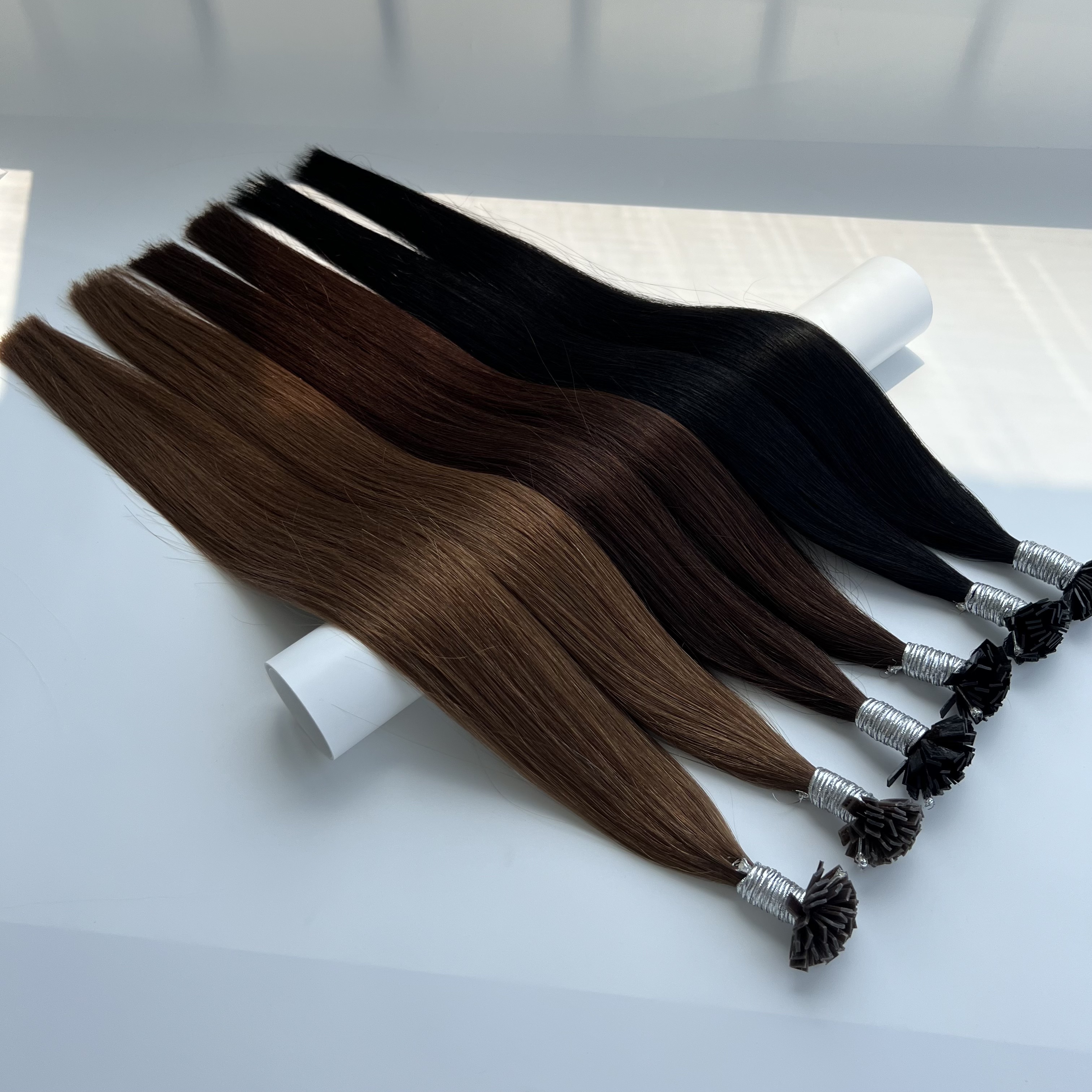 Keratin Flat-Tip Hair Extensions - Double Drawn Human Hair - 商品描述 6