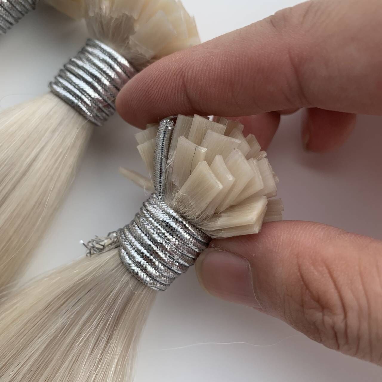 Keratin Flat-Tip Hair Extensions - Double Drawn Human Hair - 商品描述 4