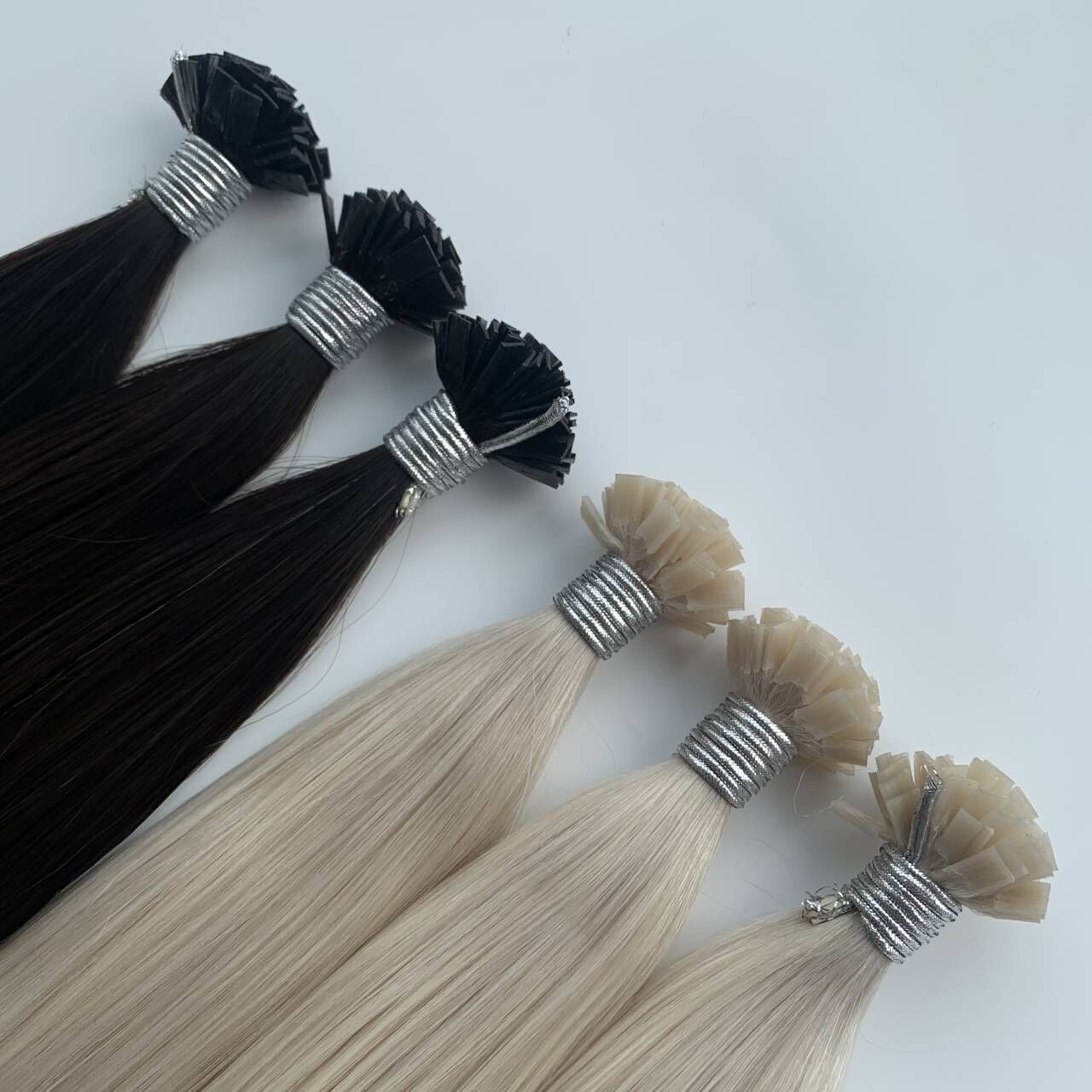 Keratin Flat-Tip Hair Extensions - Double Drawn Human Hair - 商品描述 5