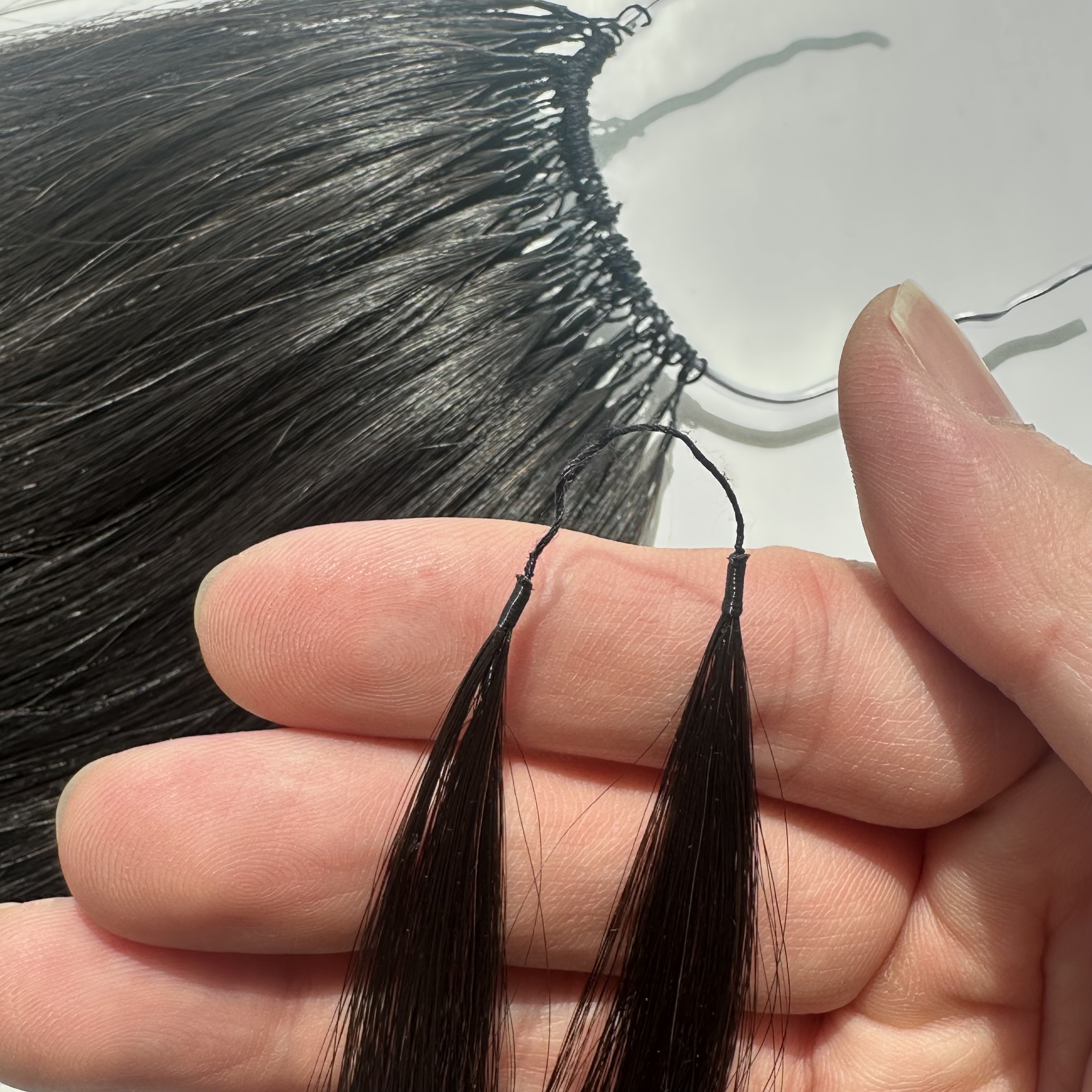 Double-line glued-tip hair ;100% Human Hair - 商品描述 1