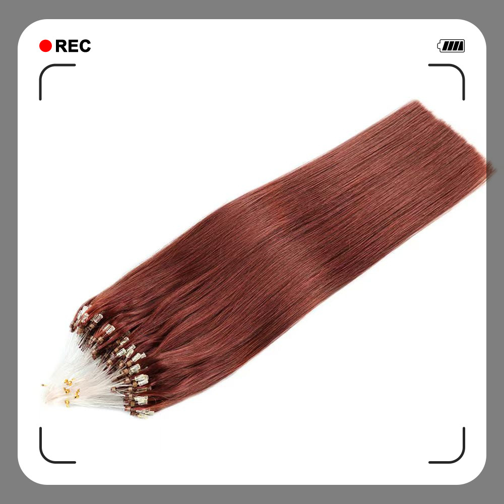Micro-ring loop hair extensions； 100% Human Hair - 商品描述 3