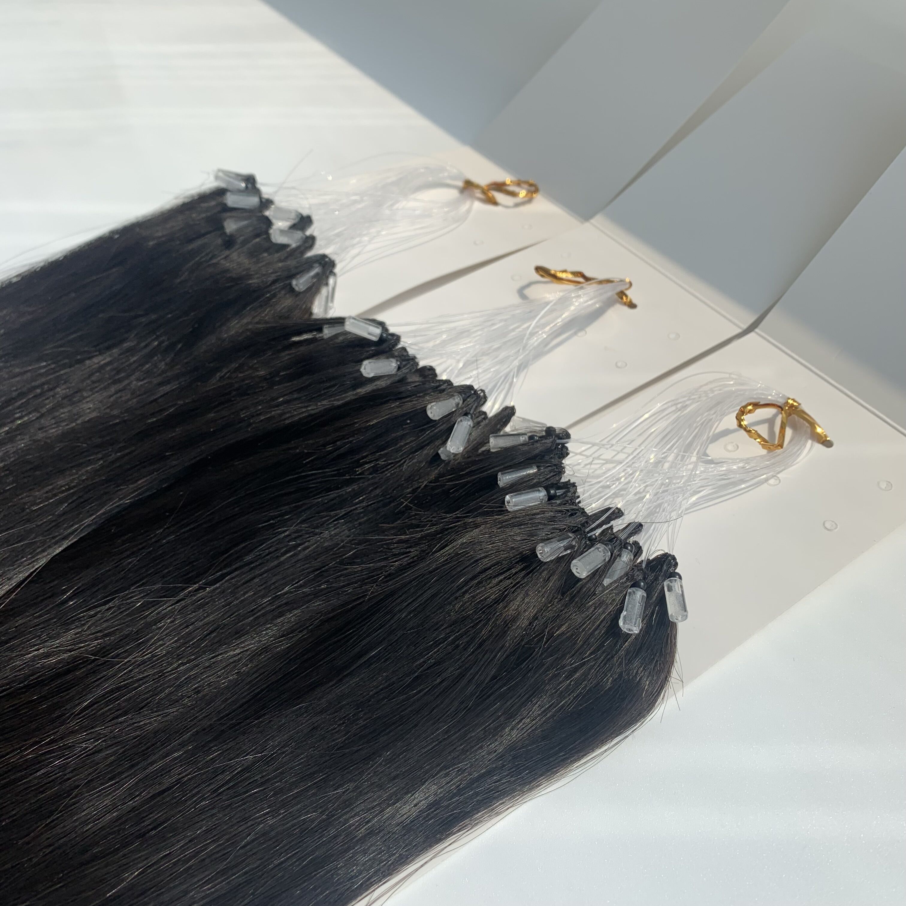 H6 Invisible Feather Tip Nano-Ring Extensions  hand woven feather  tip hair - 商品描述 5